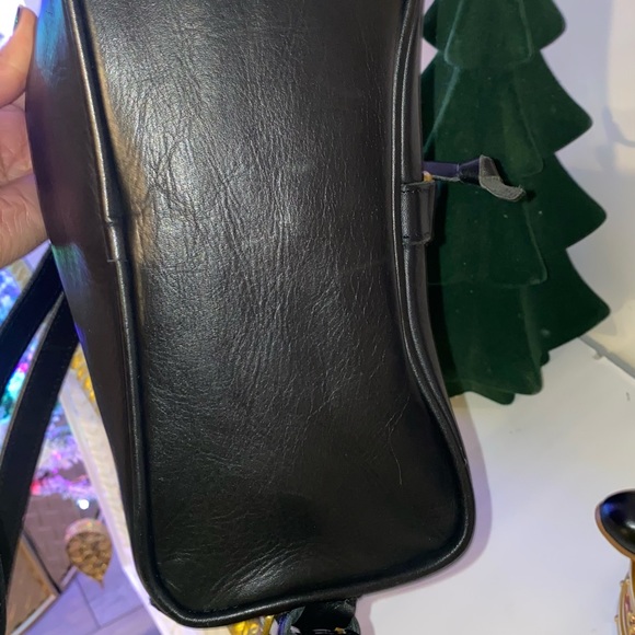 Abby Alley Mini Adelaide Backpack Handcrafted in Kenya in Black Leather - Picture 11 of 16